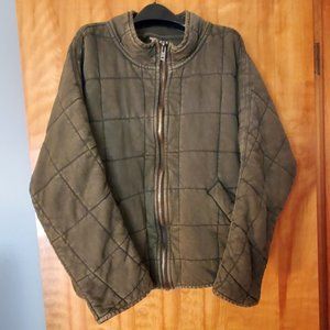 Free People Quilted Dolman Sleeve Bomber Jacket, Size Medium